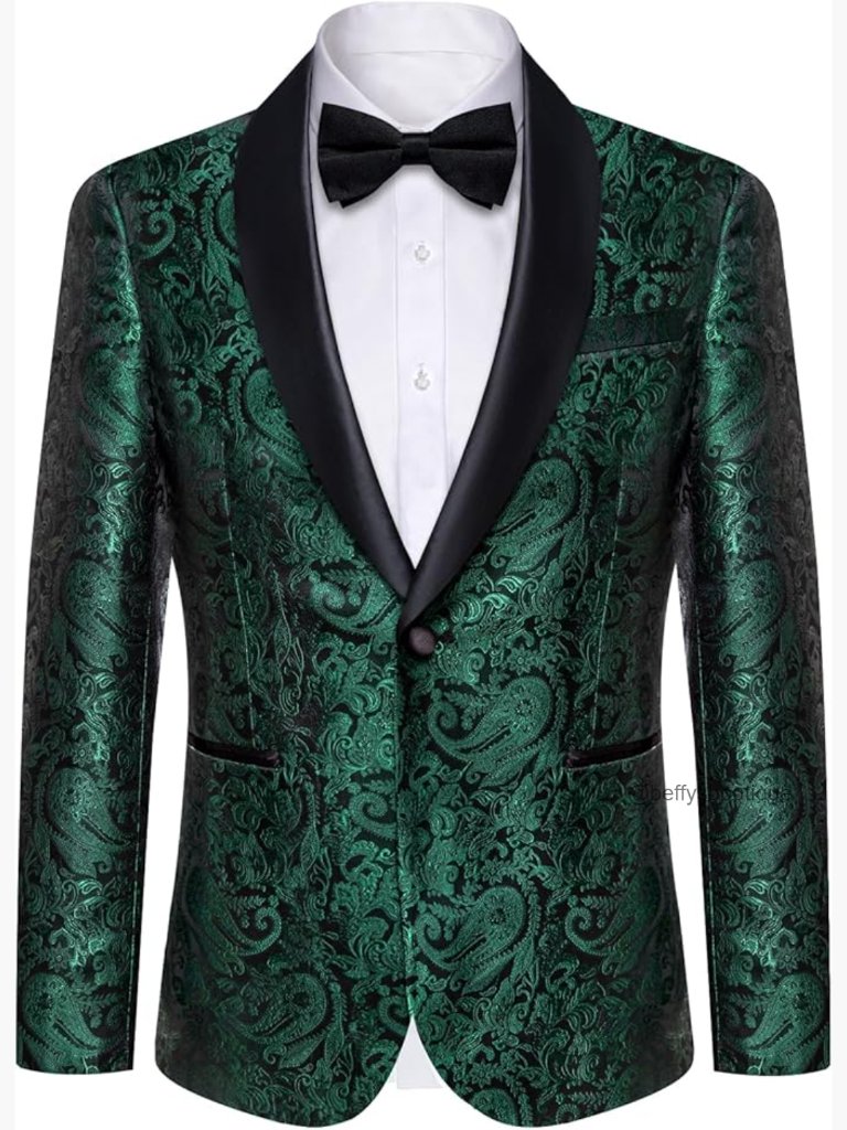 One Button Shawl Lapel Blazer Sport Coat Tuxedo Jacket Wedding Prom Formal